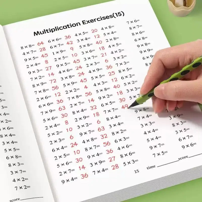 48 Pages Multiplication Division 99 Times Exercise Book Training