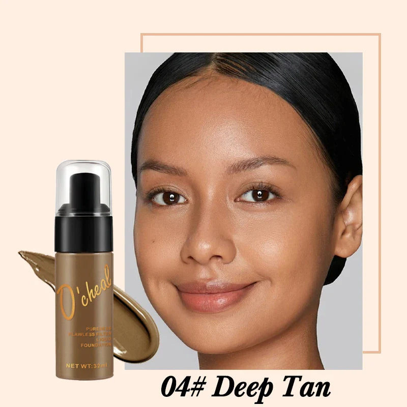 OCHEAL Full Coverage Liquid Foundation BB Cream – Dark Skin