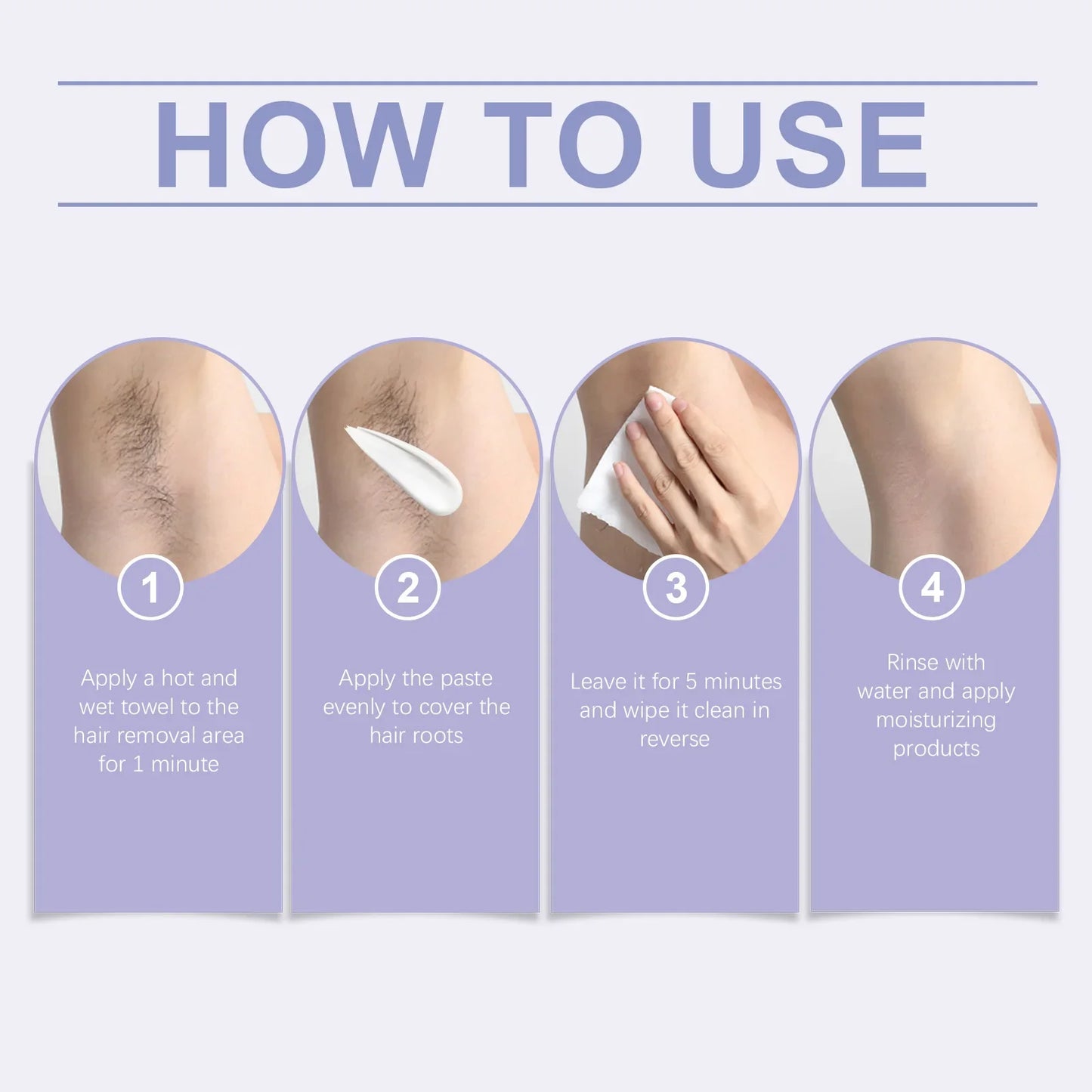 Jaysuing Painless Depilatory Cream – Legs, Arms & Bikini 40g Hair Removal Cream Oasis Select