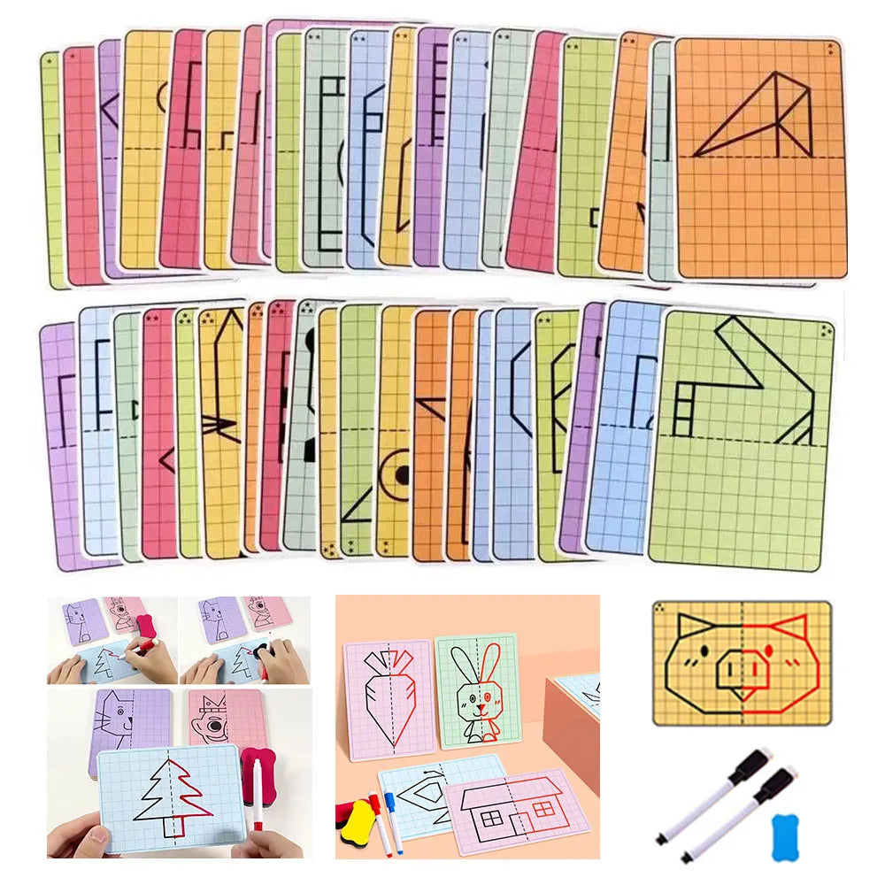 Creative Kids Lattice Symmetrical Drawing Toys Toddler Fine Motor