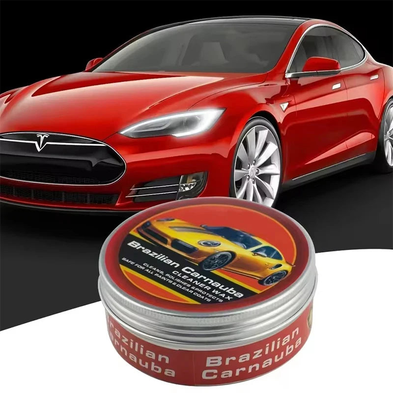 200g Carnauba Paste Car Wax Auto Paint Care Wax Brazilian Polishing Wax Paste High Gloss Shine Super Hydrophobic Coating Glazing Peaceful Pleasures Health and Wellness
