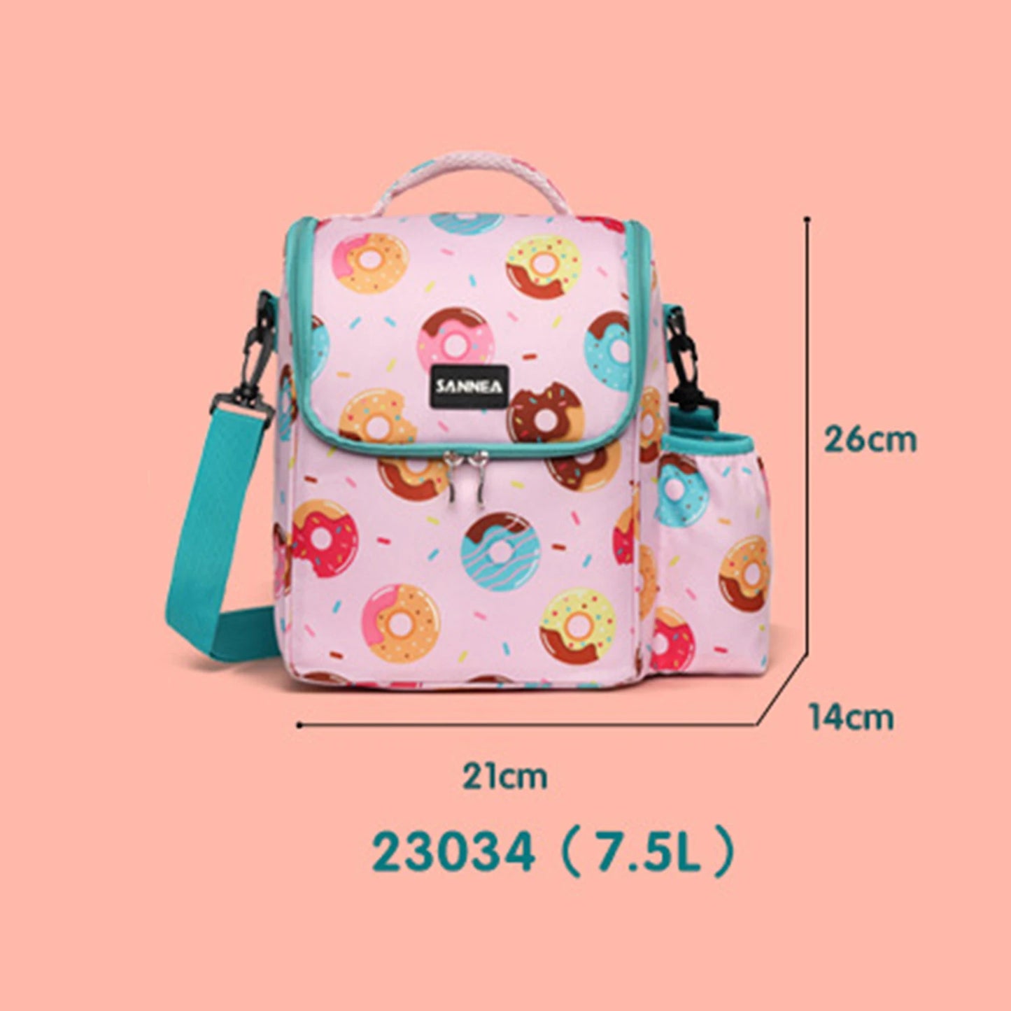 Insulated Thermal Cooler Lunch Bag Waterproof Preservation Snacks Storage Bag with Handle Student Sack Food Handbags Peaceful Pleasures Health and Wellness