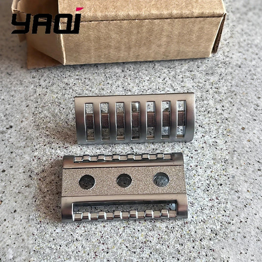 2026 Flash Sale Razor Head Yaqi Matte Chrome Color KNIGHT-HELMET Safety Razor Head for Mens Shaving Razors Peaceful Pleasures Health and Wellness