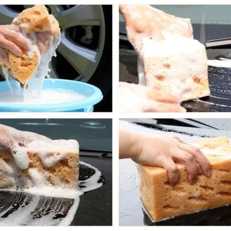 17*11*9 CM Car wash sponge block car motorcycle cleaning supplies large size Honeycomb sponge brush dusting car cleaning tool Peaceful Pleasures Health and Wellness