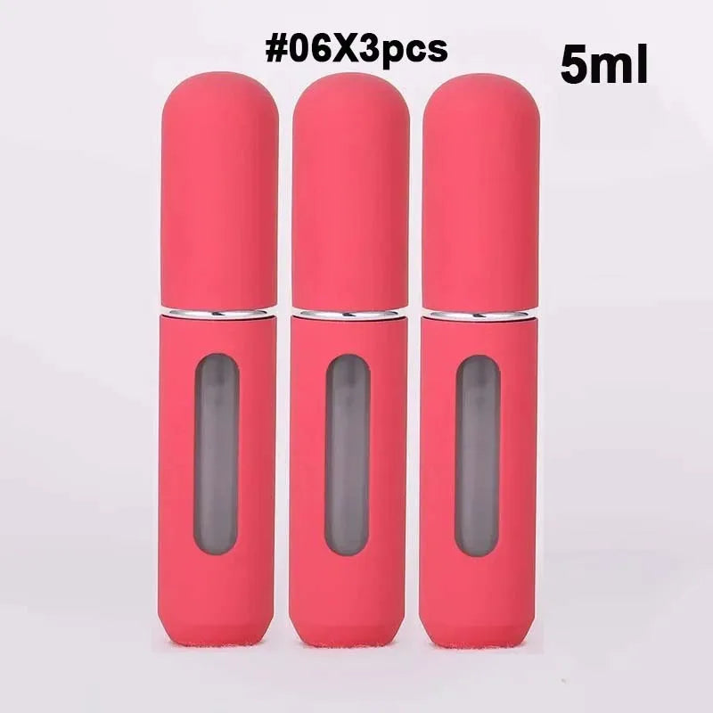 2026 Mini Perfume Bottle 5ML 1/3/6PCS Candy Color Refillable Travel Spray Bottles Press Bottom Filling Dispenser Bottle ﻿ Peaceful Pleasures Health and Wellness 106-06x3