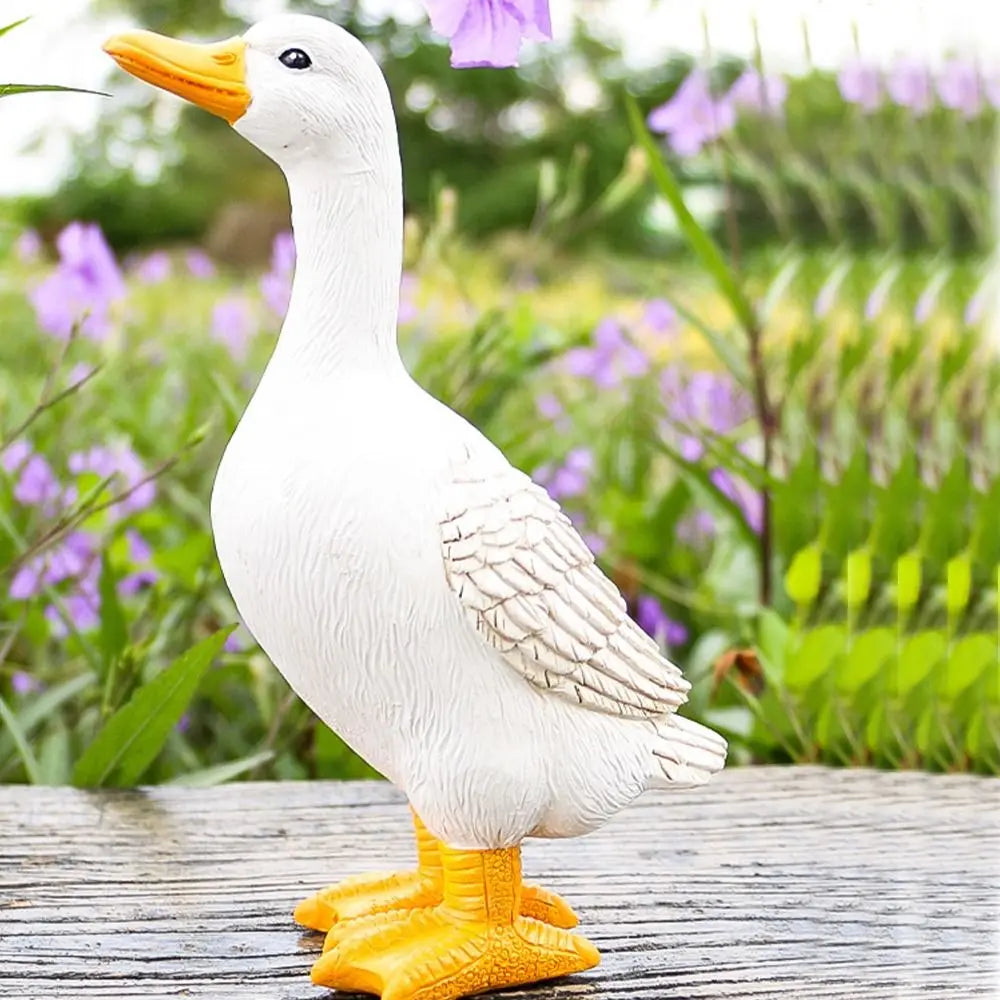 Resin Duck Figurines – Cute Miniature Garden & Pond Statues