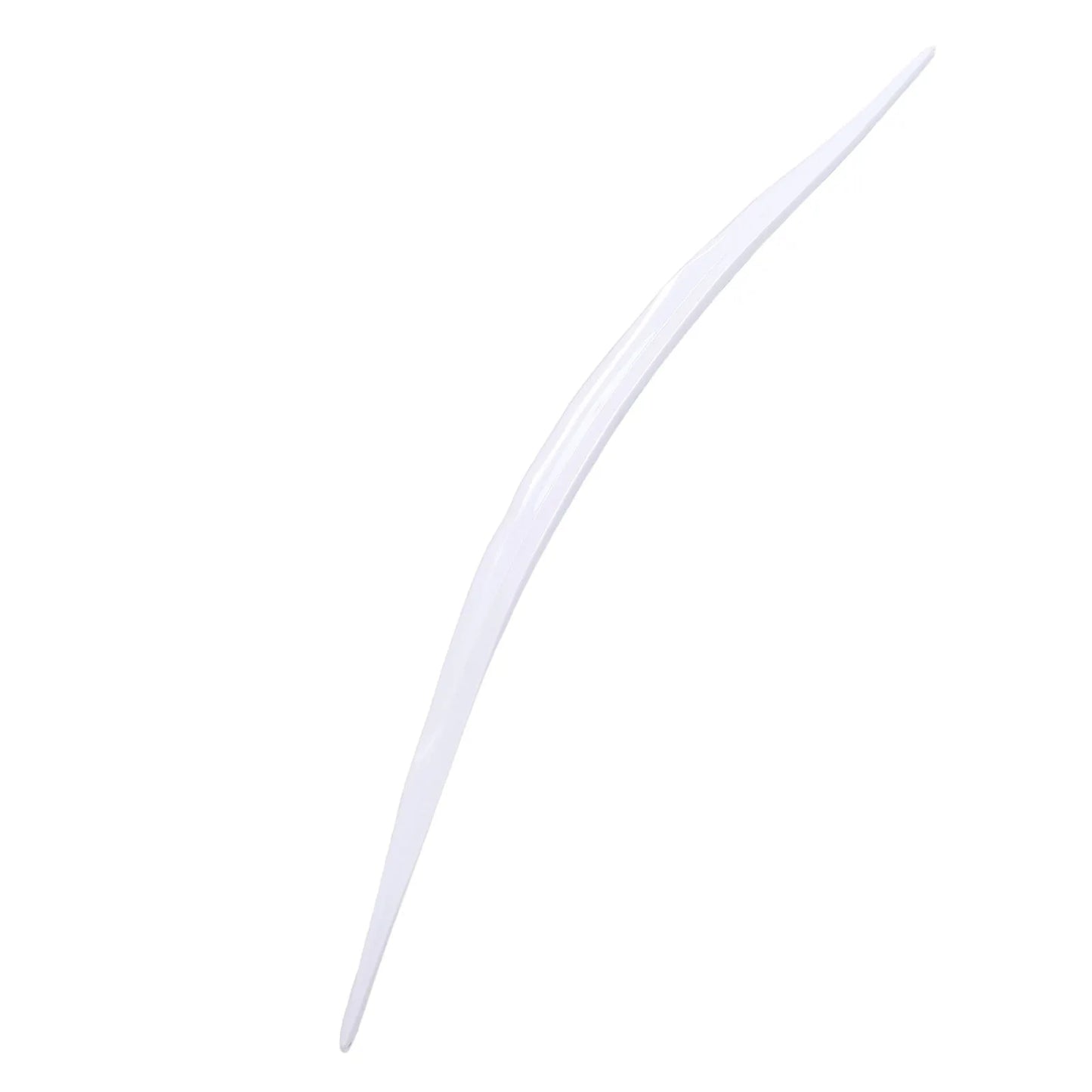 Universal 46in White Rubber Trunk Lip Spoiler | Adhesive Fit