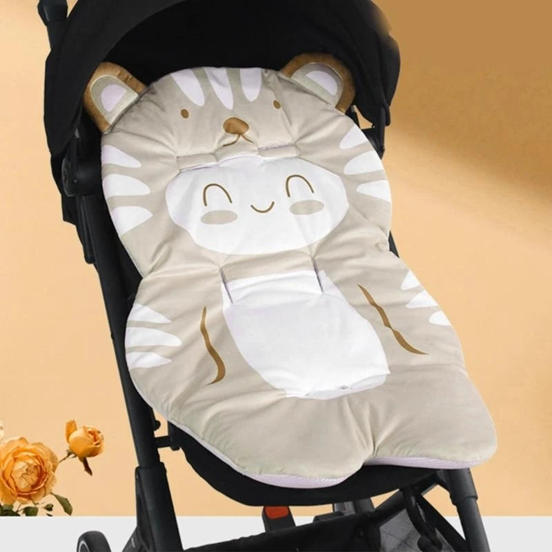 Cartoon Girl Baby Stroller Cushion – Soft Infant Seat Pad