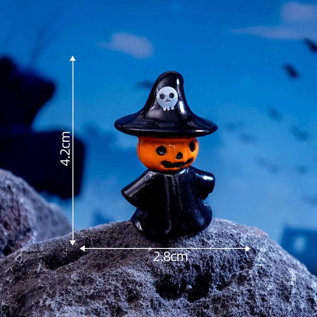 1pcs Halloween Witch Owl Bat Ghost Skeleton Candle Figurine Home Decor Miniature Fairy Garden Decoration Accessories Home Decor Peaceful Pleasures Health and Wellness 2