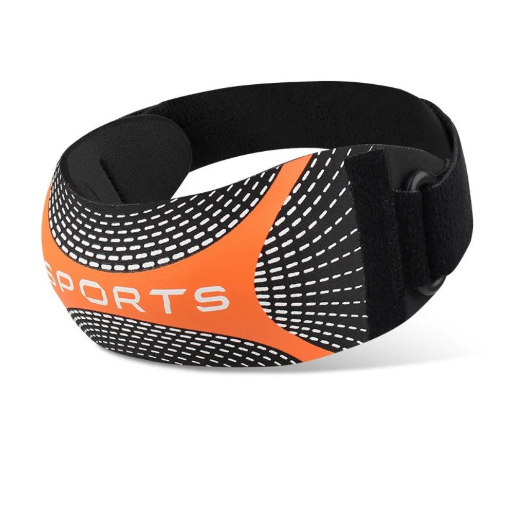 Shock Absorption Patella Belt Breathable Sweat-Wicking Knee Protection Strap Thickened Knee Protection Sport Knee Wrap Peaceful Pleasures Health and Wellness Black