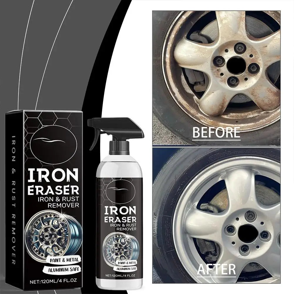 120mL Powerful iron dissolving agent Rust Remover Revitalizing Spray for Car Wheels & Metal Surfaces Smooth & Reliable Peaceful Pleasures Health and Wellness