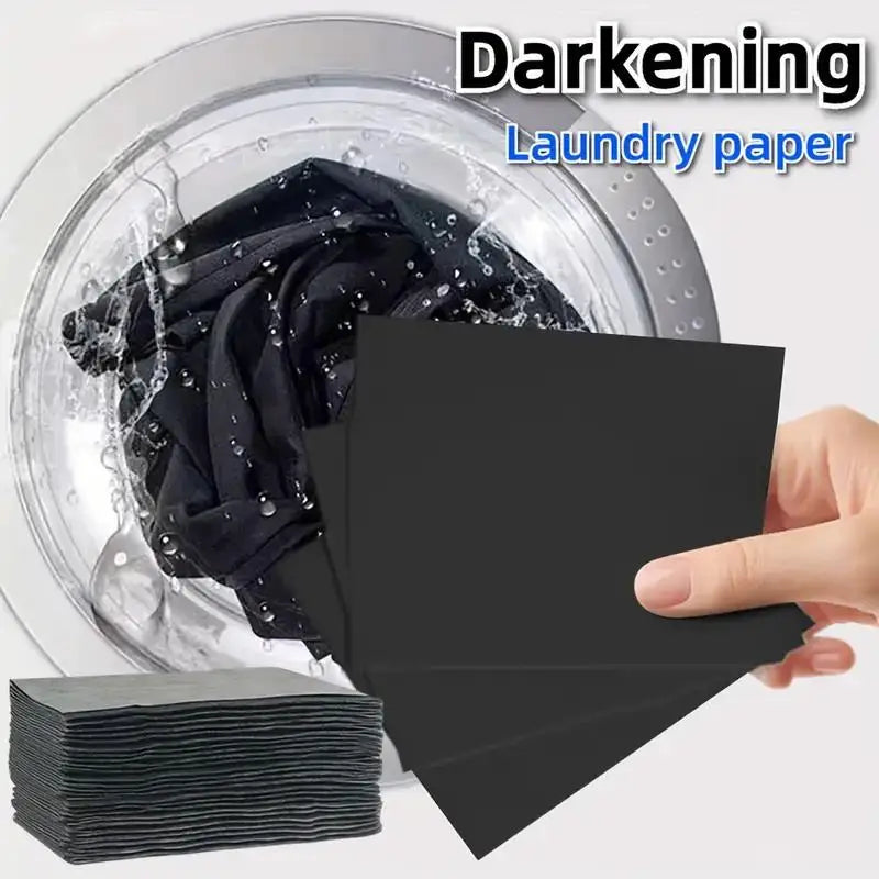 Black Color Enhancer Laundry Sheets – Anti-Fading Dark Fabrics Color Enhancer Laundry Sheets Peaceful Pleasures Health and Wellness