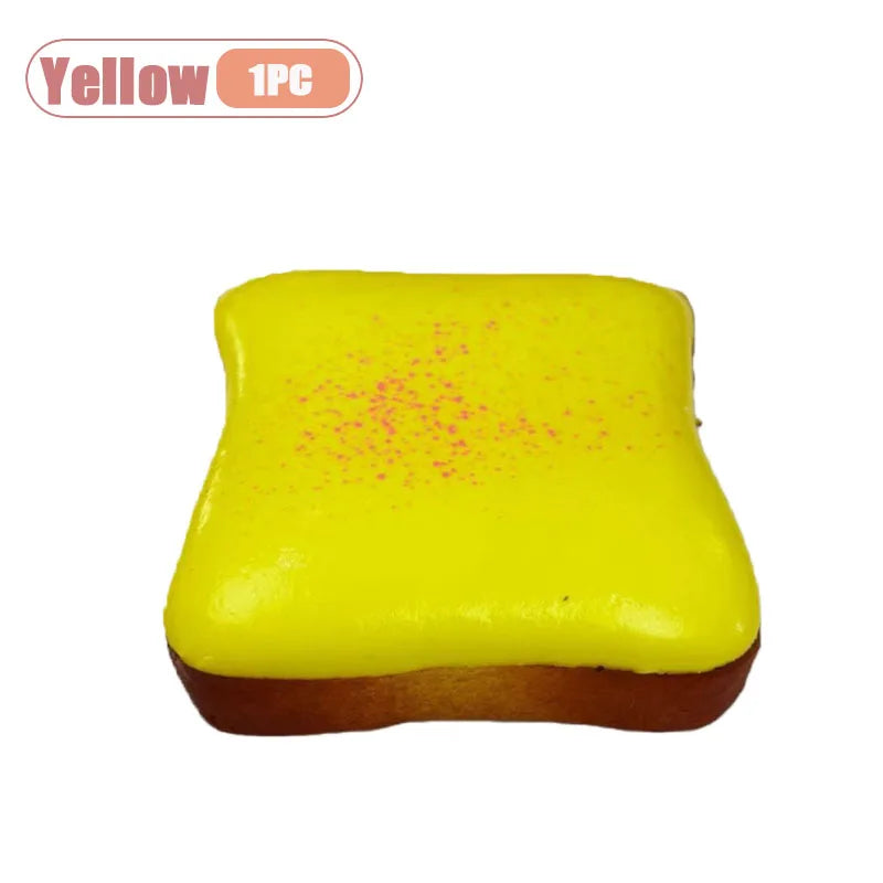 Squishy Cream Toast Slow Rising Fidget Toy | Stress Relief