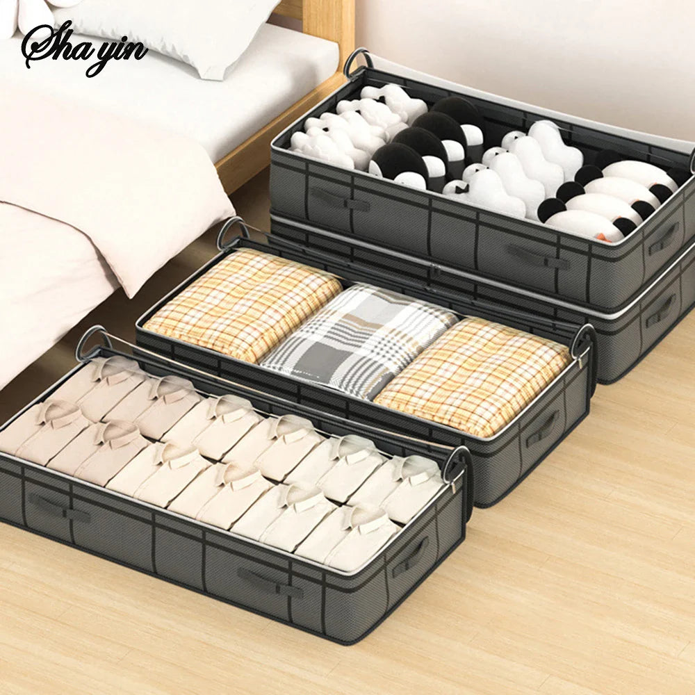 Foldable Non-Woven Under-Bed Storage Bag | Large Capacity