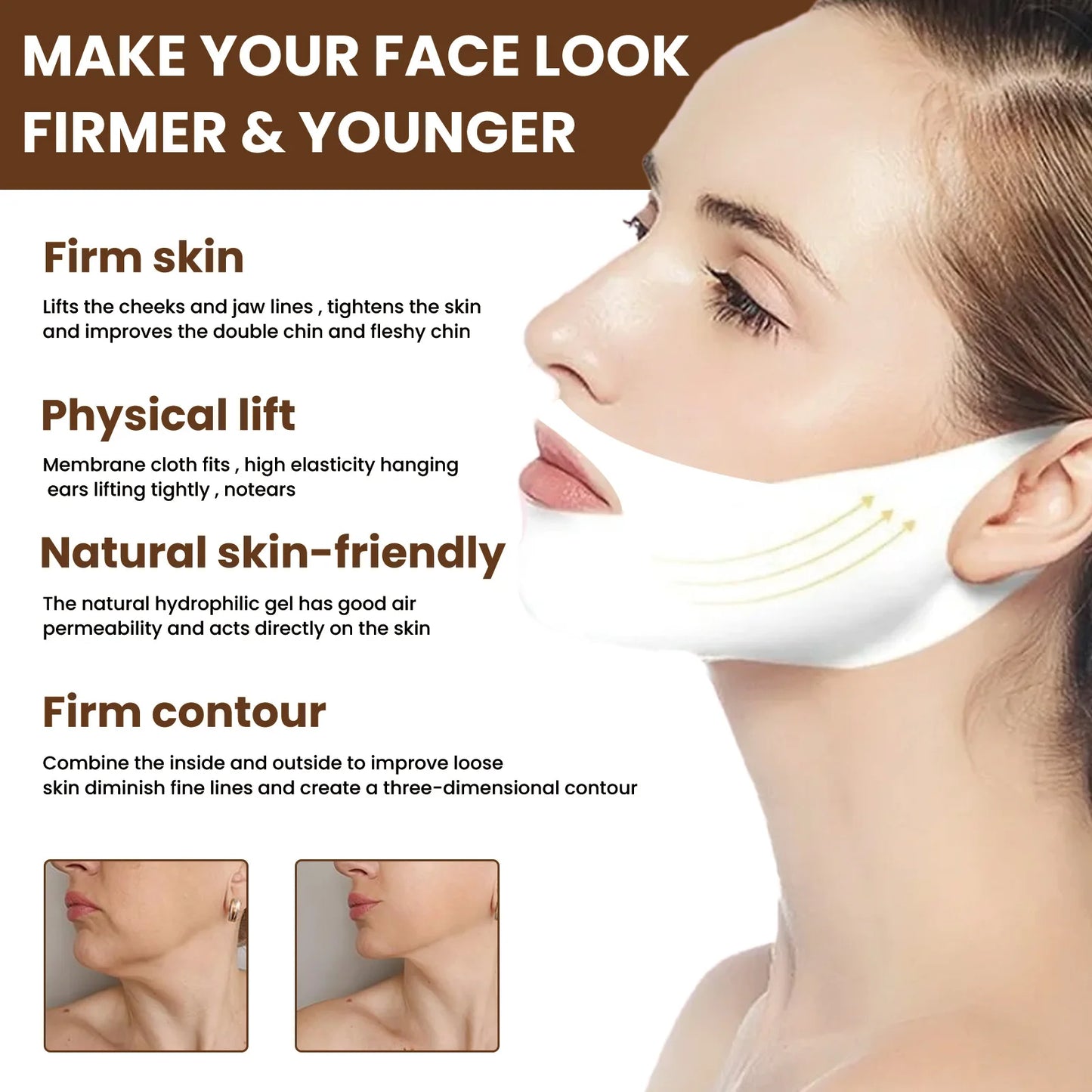EELHOE Face Lifting Mask for Tightening Skin Peaceful Pleasures Health and Wellness