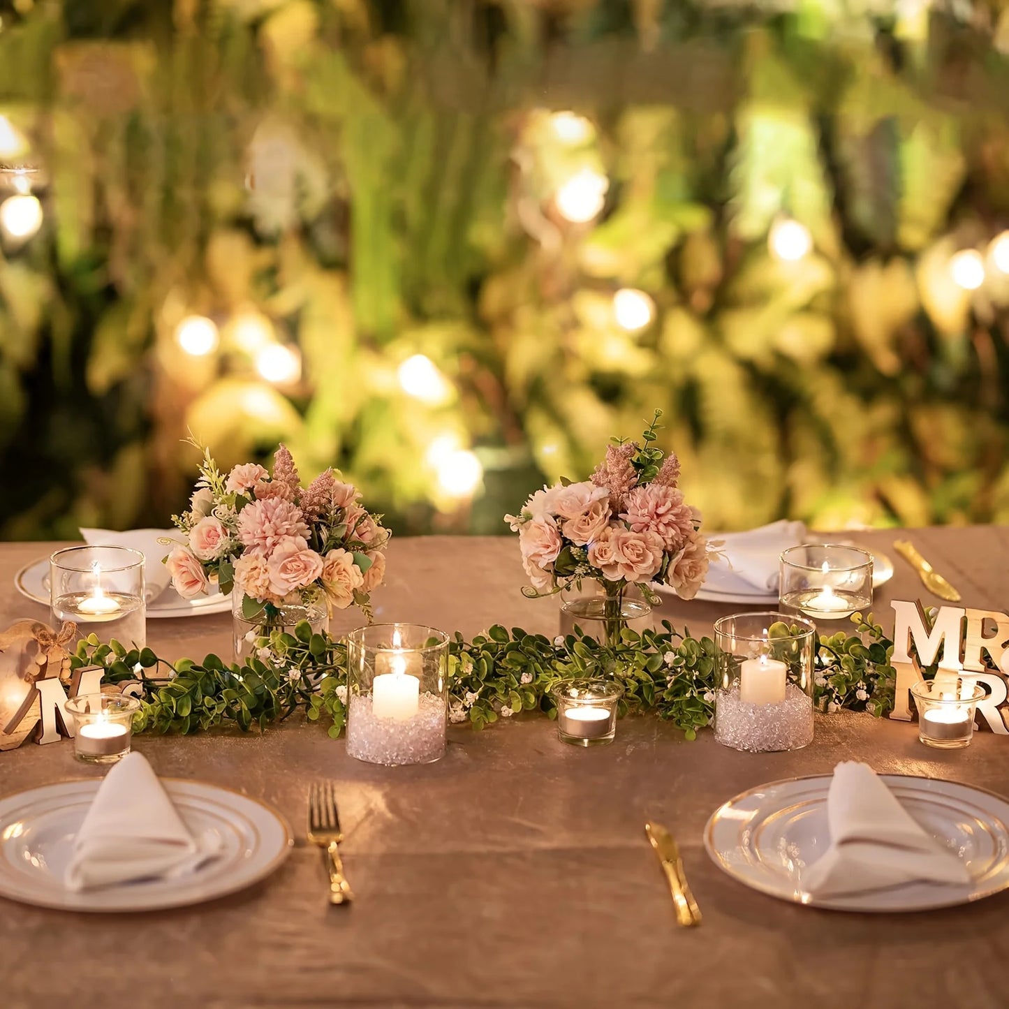 2pc Small Clear Acrylic Cylinder Vases & Candle Holders – Floating Candle Centerpiece for Christmas, Wedding & Flower Decor