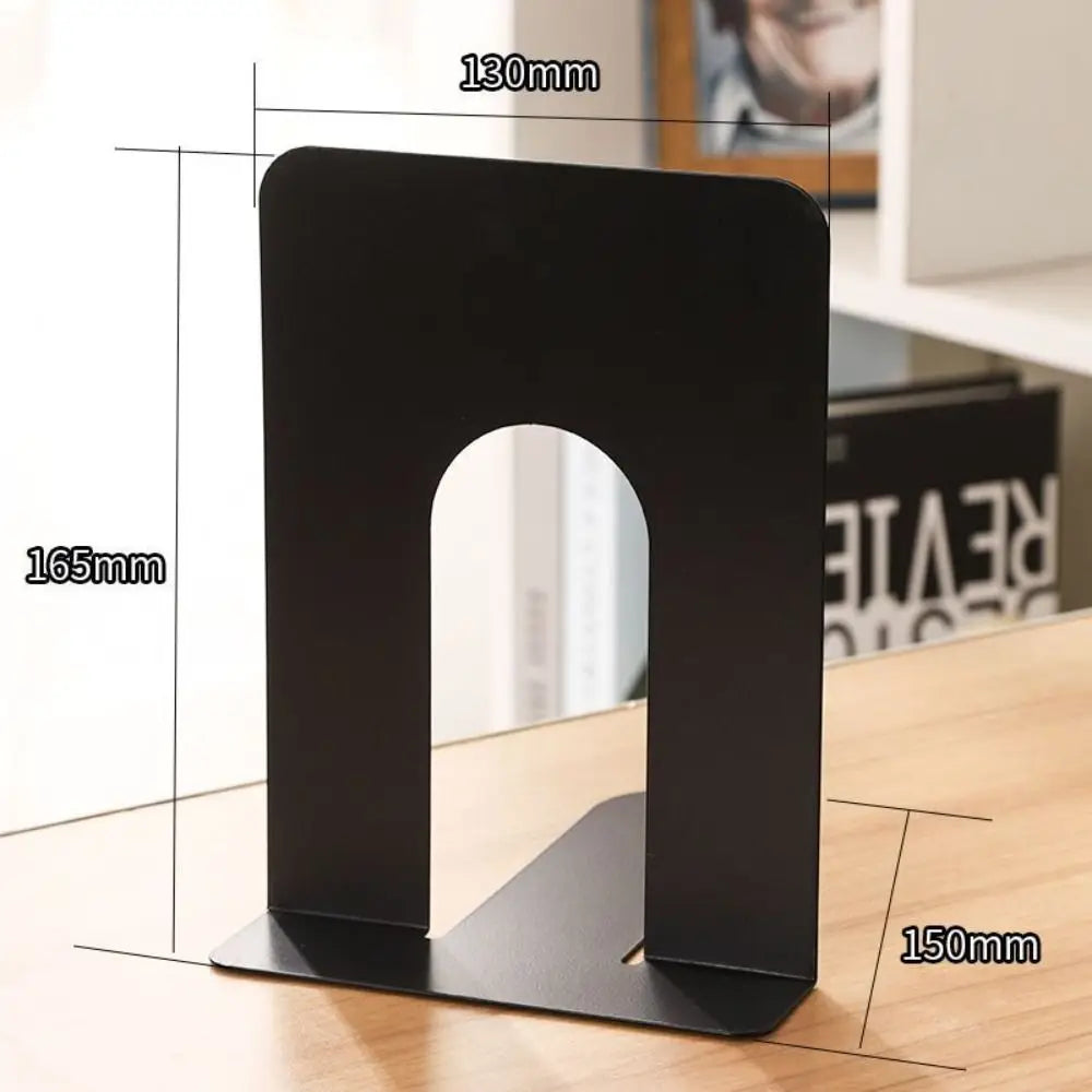 Desktop Organizer L-shaped Desk Bookends INS Display Iron Book Stand Simple Durable Book Support Rack School Office Peaceful Pleasures Health and Wellness