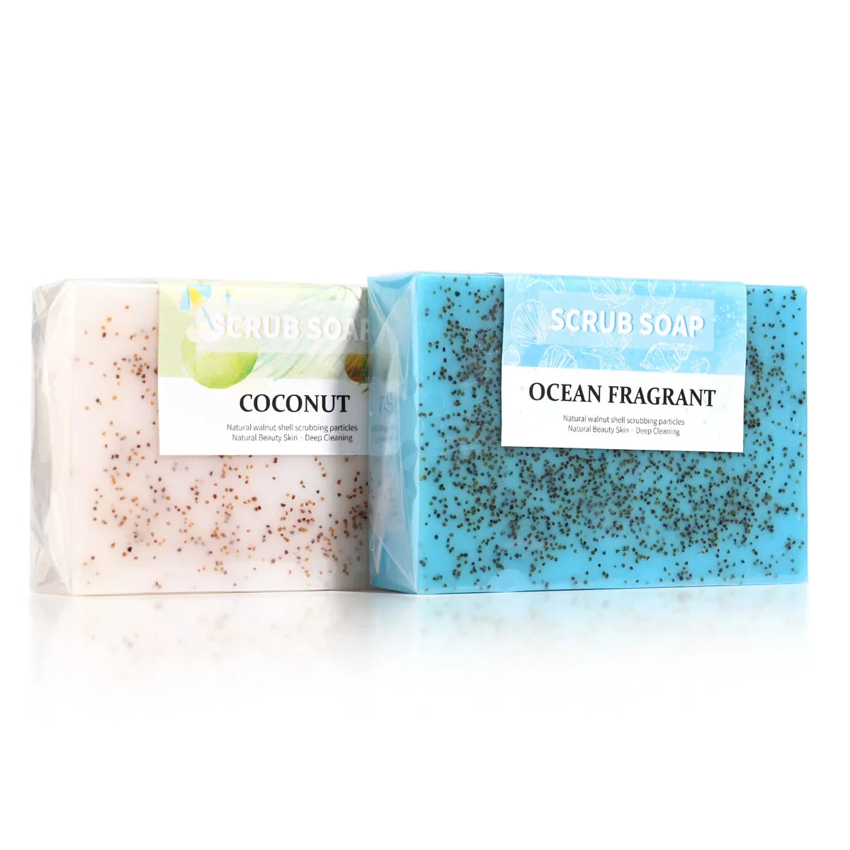 Natural Sea Salt Exfoliating Scrub Soap – Face & Body Polish