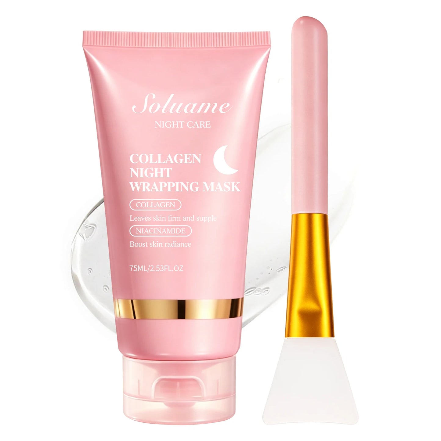 Collagen Night Wrapping Mask for Effective Brightening Peaceful Pleasures Health and Wellness 75 ml