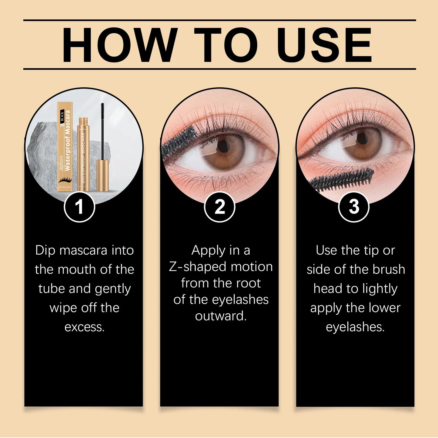 Black Curling Mascara – Lengthening, Non-Clumping, Long-Lasting