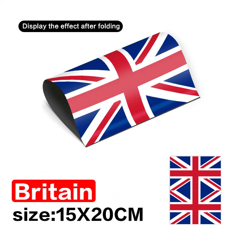 US Flag Car Sticker | Waterproof Patriotic Window Decal