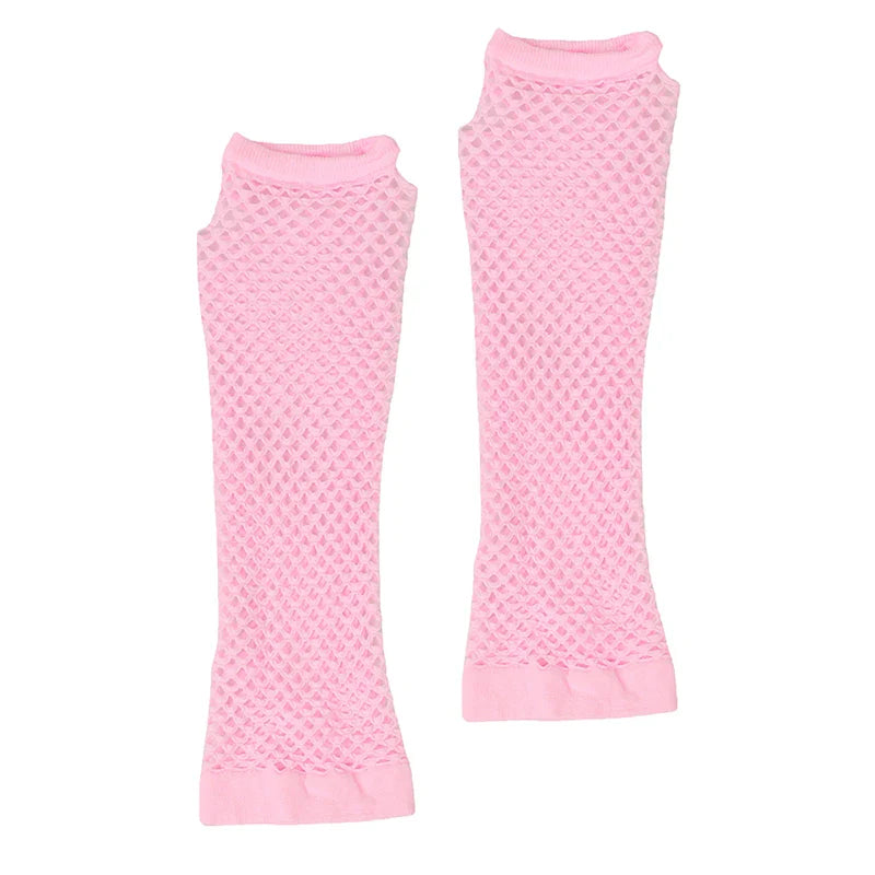 Women's Long Fingerless Fishnet Gloves | Punk Rock Arm Warmers