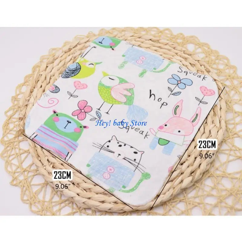 Soft Cotton Baby Bibs 5-Pack – Absorbent Infant Towels 0–1Y Baby Bibs & Towels Peaceful Pleasures Health and Wellness