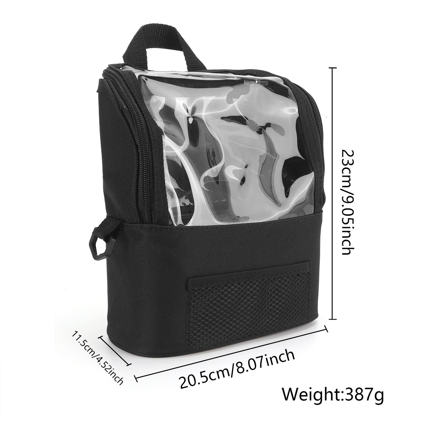 PVC Transparent Makeup Bag Large Capacity Waterproof Travel Toolbag Portable Barber Beauty Cosmetics Tools Storage Case Supplies Peaceful Pleasures Health and Wellness