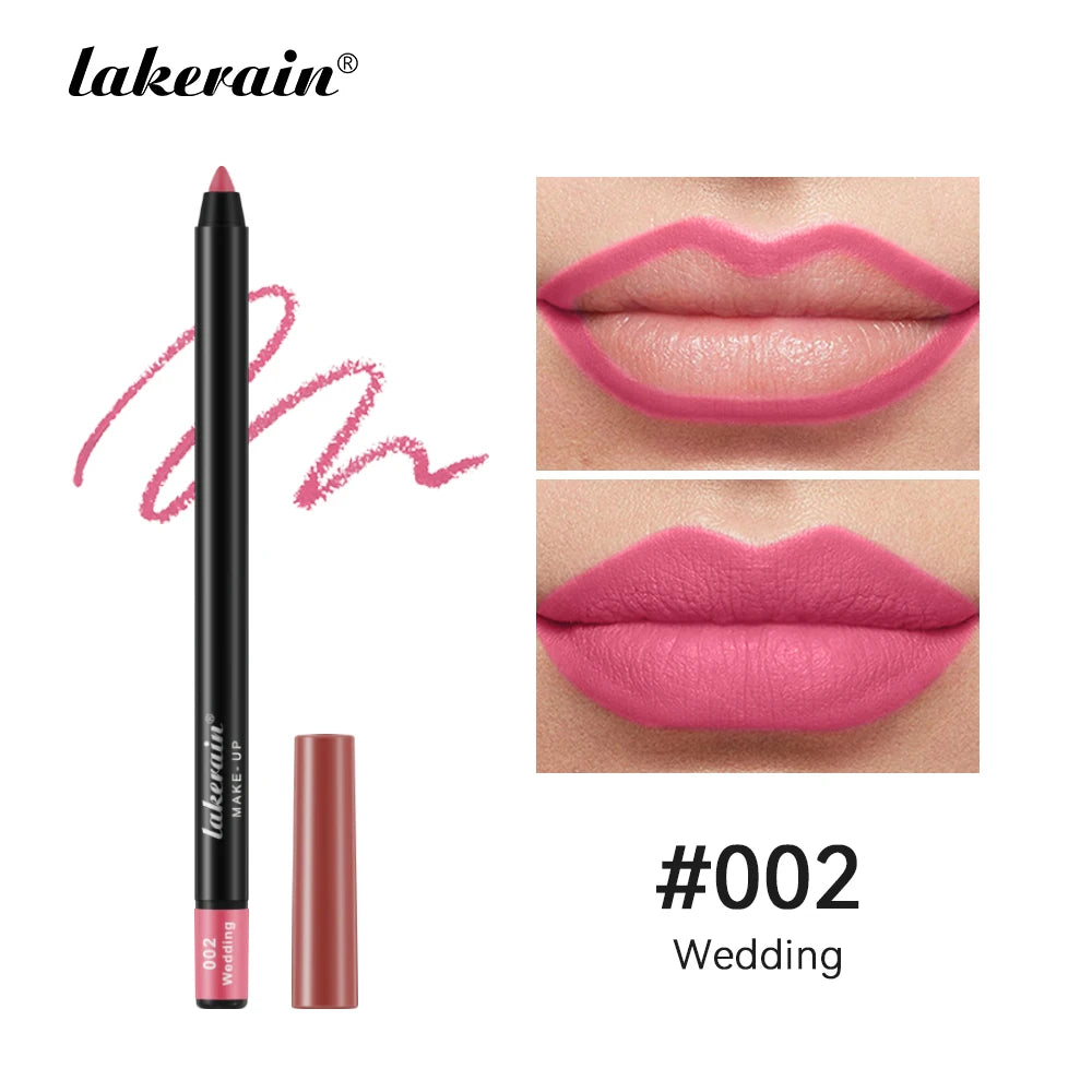 12 Colors Matte Lipliner Pencil Red Contour Tint Lipstick Waterproof Long Lasting Non-stick Cup Moisturising Lips Makeup Peaceful Pleasures Health and Wellness 2 Wedding