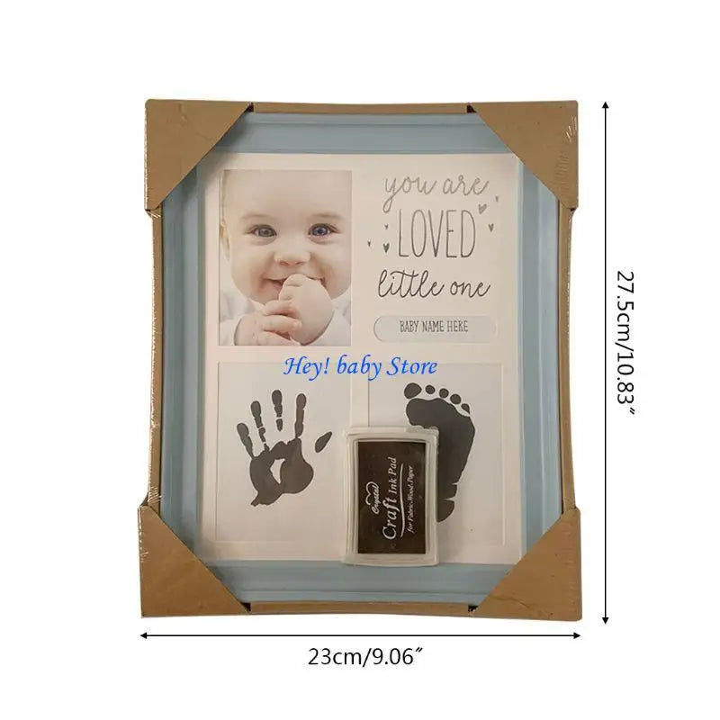 Baby Handprint Footprint Photo Frame | Newborn Keepsake