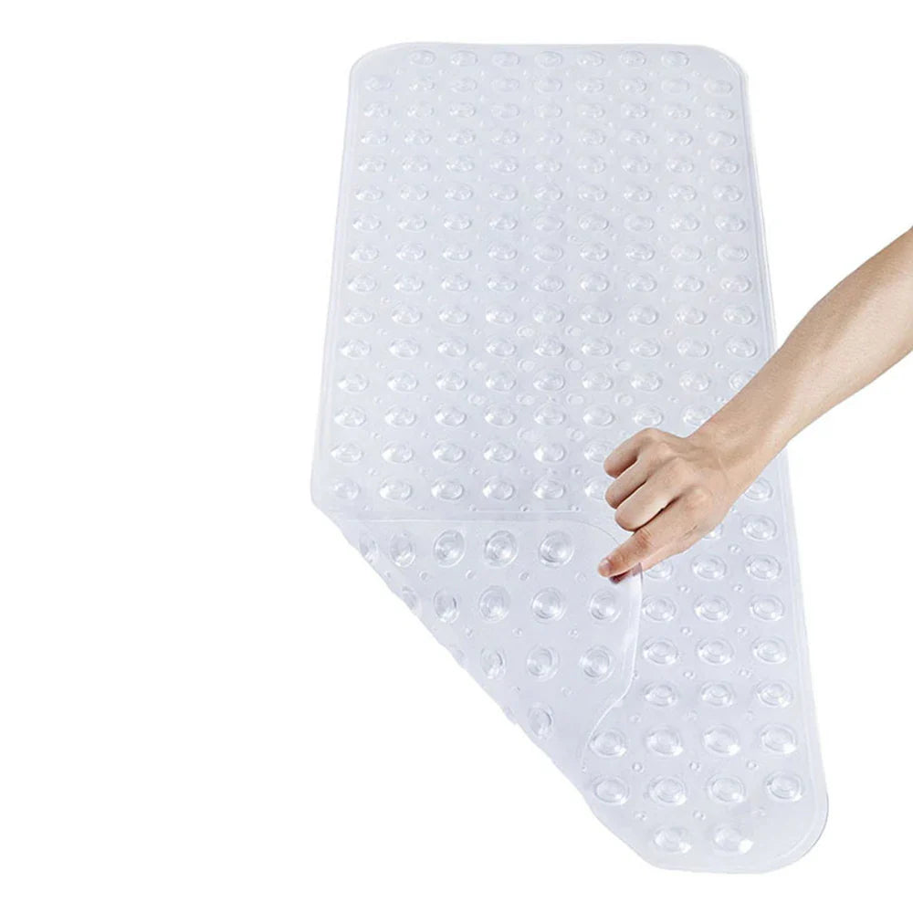 Large Non-Slip Bath Mat 100x40cm – PVC Pebble Shower Mat