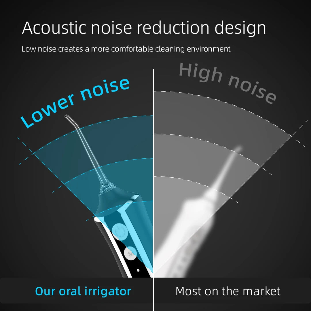 Electric water flosser home portable flosser usb rechargeable scaler large capacity teeth cleaner teeth beauty with 5 nozzles Peaceful Pleasures Health and Wellness