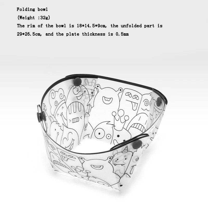 Outdoor Ultra-light Folding Tableware Portable Bowl Dinner Plate Coffee Filter Funnel Water Cup Multi-purpose Tableware Peaceful Pleasures Health and Wellness Folding bowl