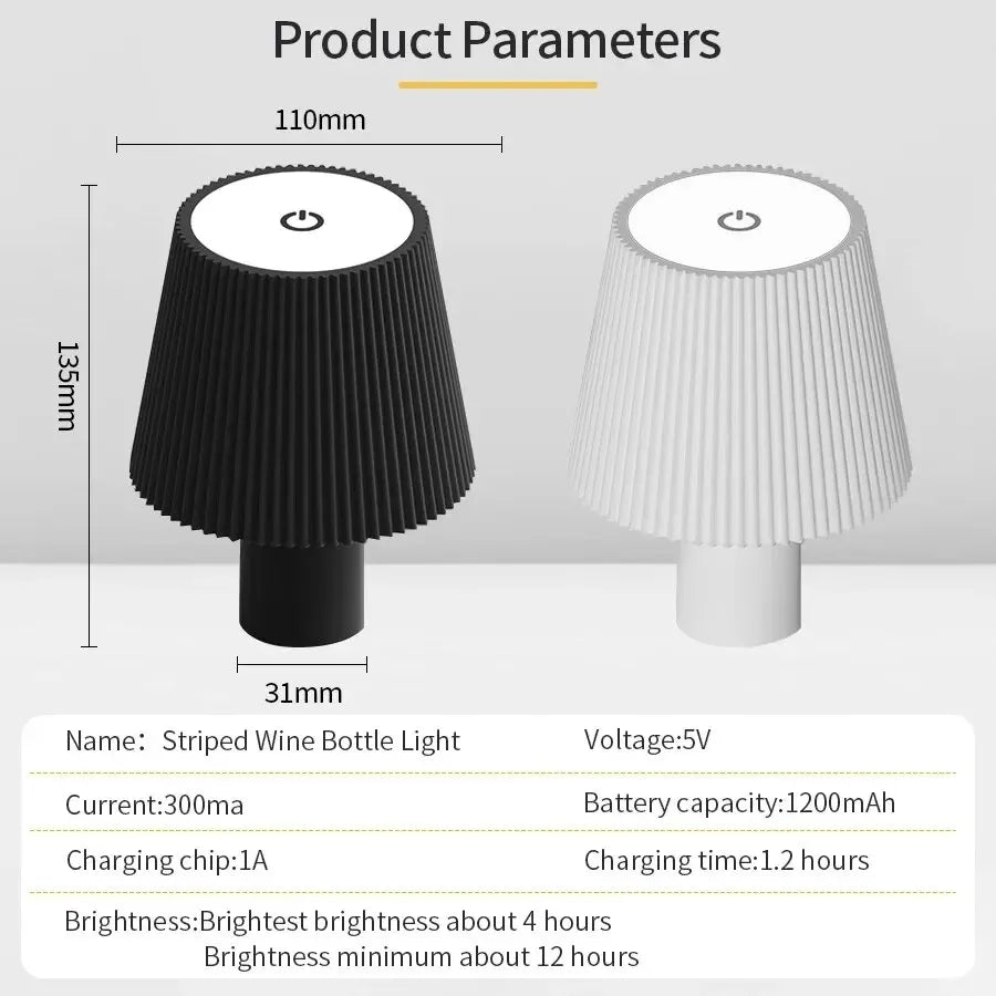 RGB Wireless Table Lamp For Wine Bottles LED Bottle Light For Outdoor Use Touch Control Ideal For Restaurant Bars Festival Party Peaceful Pleasures Health and Wellness