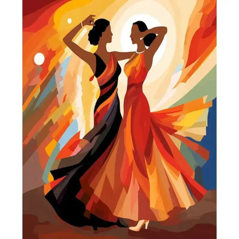 Paint by Number Girl Figure Kit – DIY Canvas Art & Home Decor