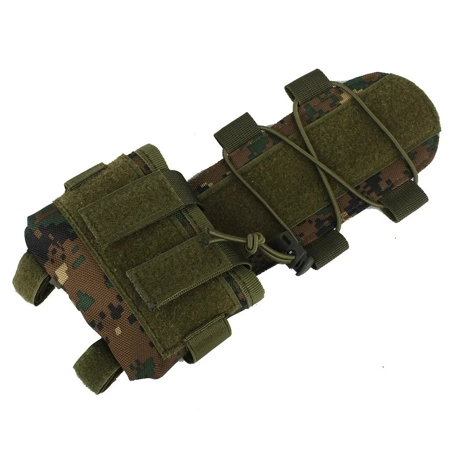 Tactical Helmet Battery Pouch MK2 Battery Pack Accessory Helmet Counterweight Pack Airsoft Hunting FAST Helmet Accessories ﻿ Peaceful Pleasures Health and Wellness Green camouflage