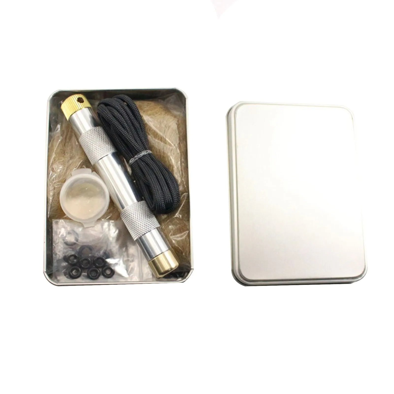 Brass Fire Piston Kit – Air Compression Fire Starter Tool Survival Fire Starter Peaceful Pleasures Health and Wellness