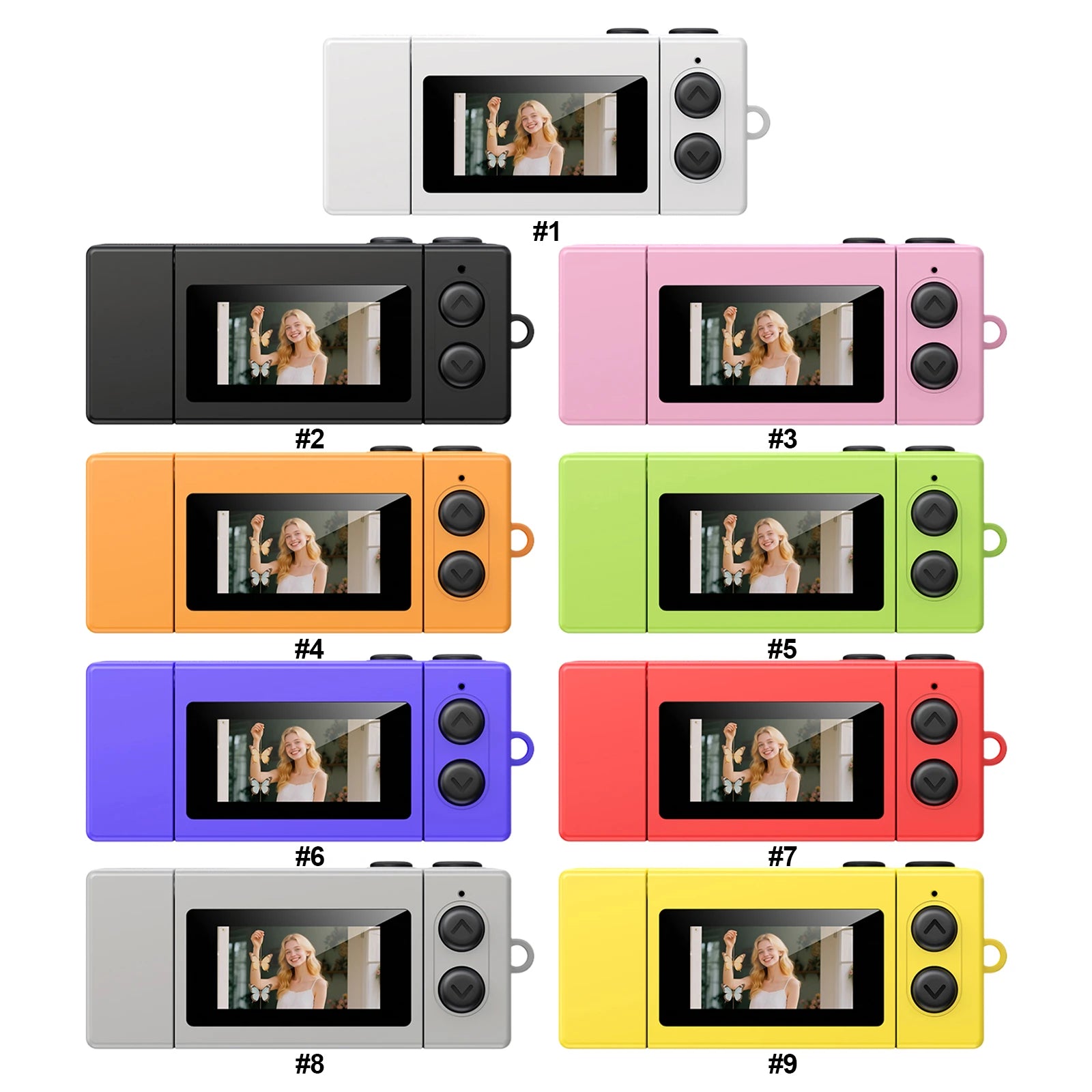Retro Small Video Recorder Camcorder 1080P Portable Thumb Camera Support Memory Card for Beginners Teens and Adults Travel Vlog Peaceful Pleasures Health and Wellness