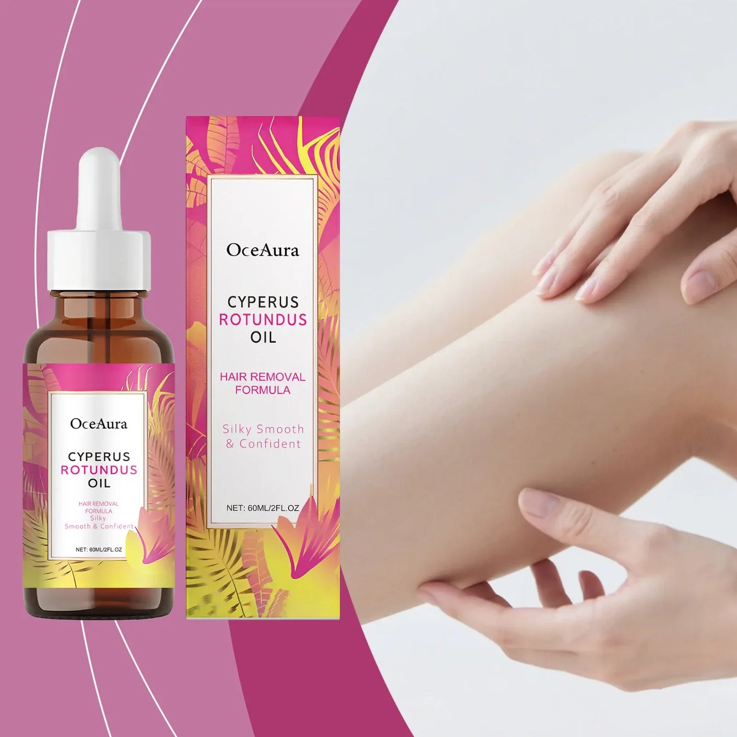 OceAura Cyperus Rotundus Hair Inhibitor & Moisturizing Body Oil
