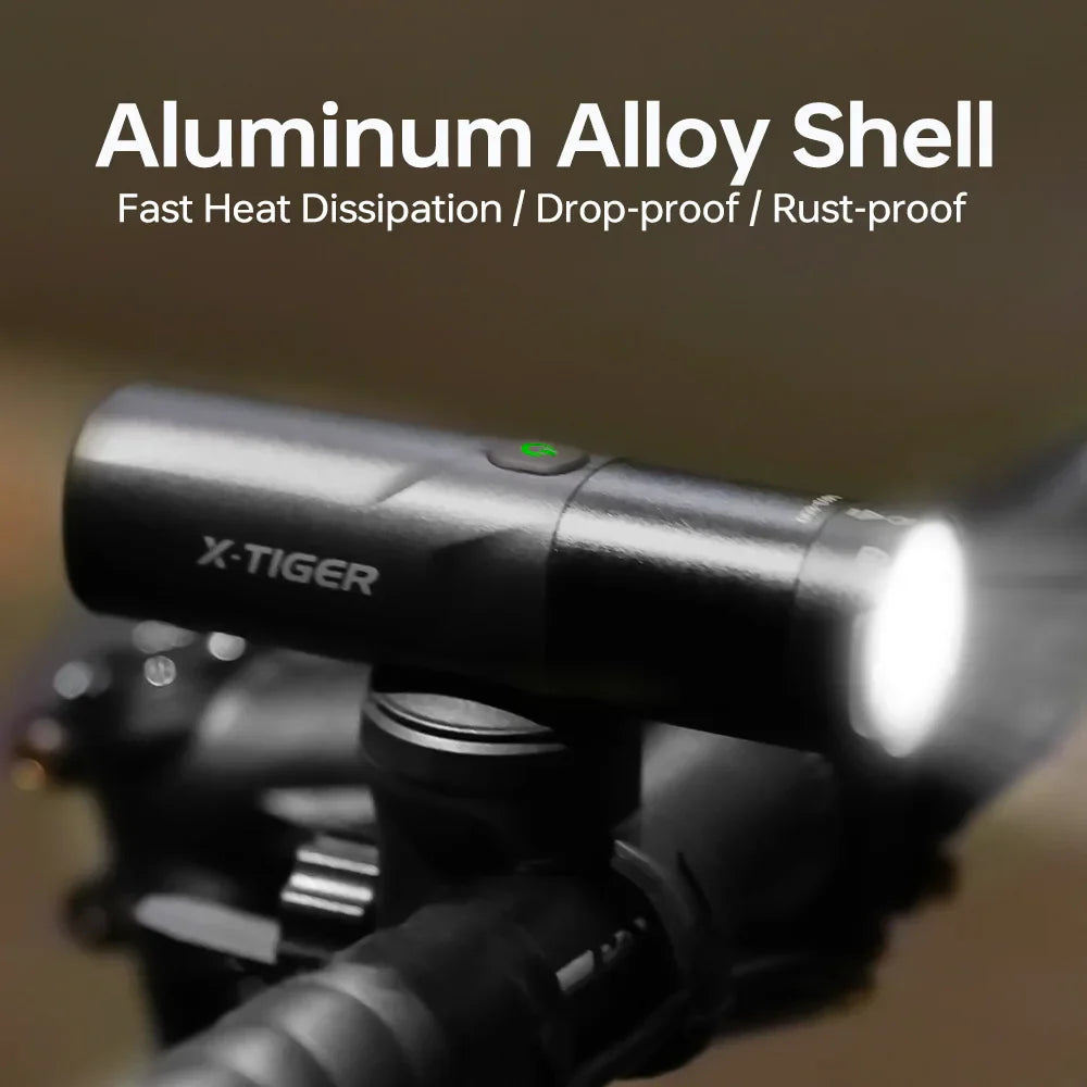 X-TIGER 800LM Rechargeable Bike Front Light – IP66 Waterproof
