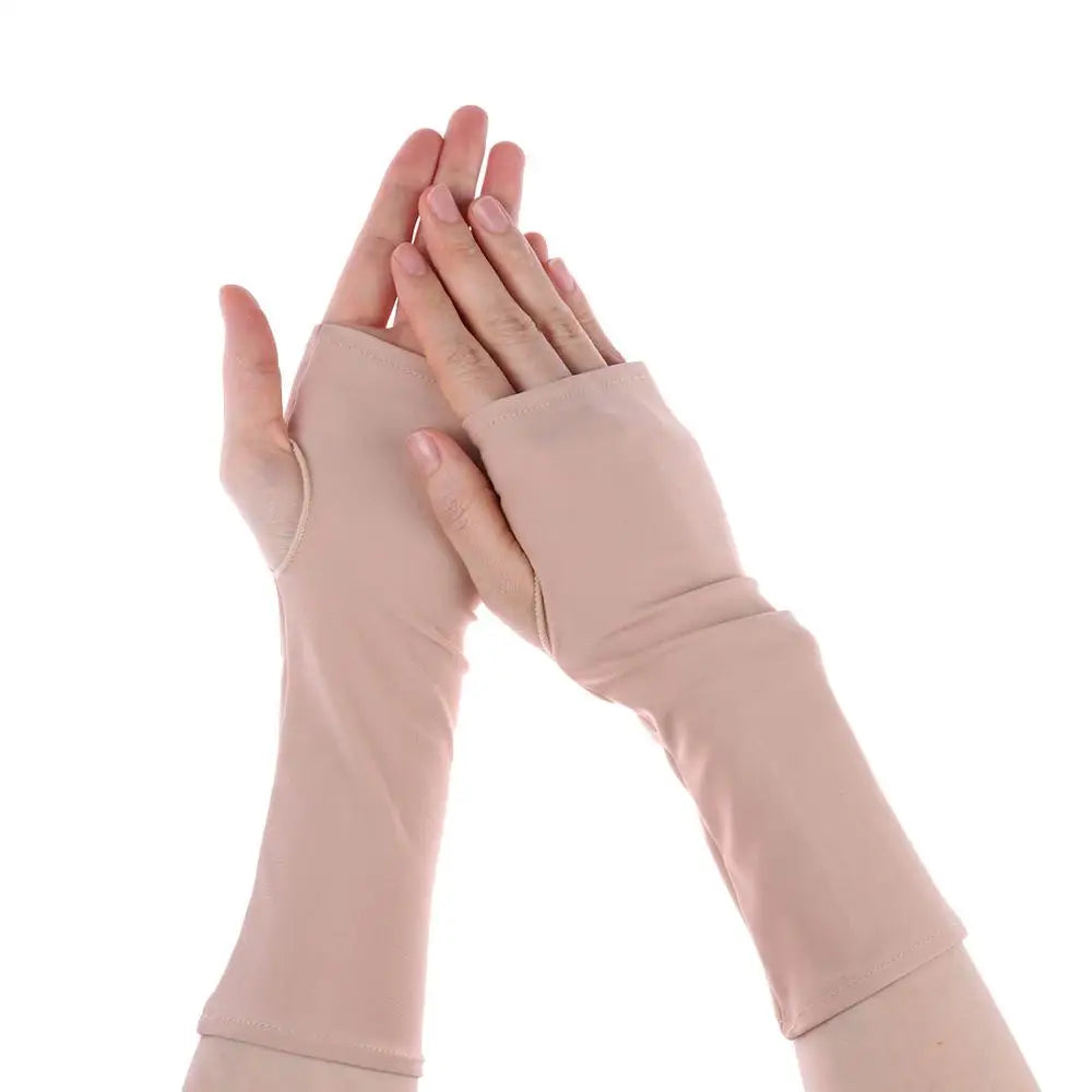 Summer Fingerless Cycling Gloves – UV Sun Protection Sleeves