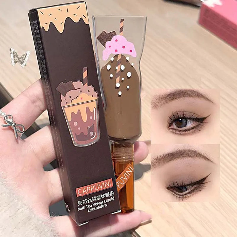 Cappuvini Matte Liquid Eyeshadow Cream | Milk Tea Colors