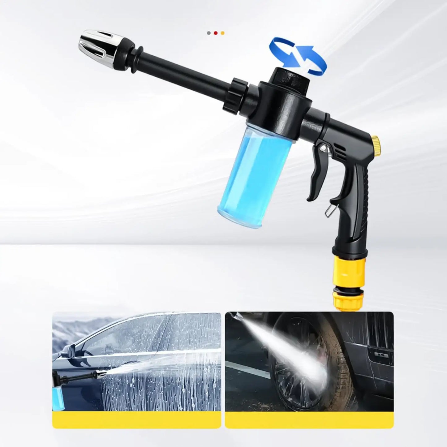 High-Pressure Foam Car Wash Sprayer | Adjustable Nozzle