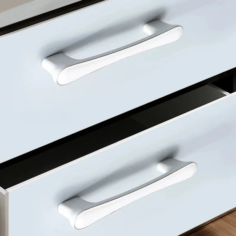 Modern White Zinc Alloy Cabinet & Drawer Handle | Furniture Knob