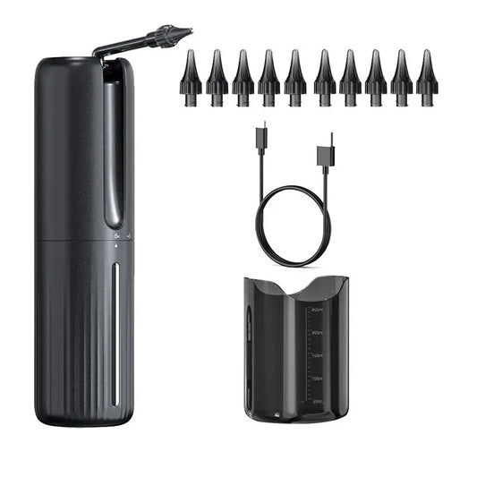 A36T-Ear Wax Removal Tool Water Powered Ear Cleaner Electric Ear Cleaning Kit With 10 Ear Tips Waterproof Peaceful Pleasures Health and Wellness Black NONE