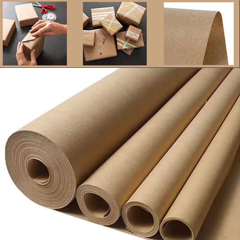 Brown Kraft Paper Roll 45CM×1000CM | Gift, Flowers & Art Crafts