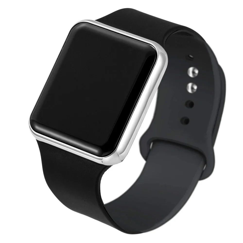 TINUORA Square LED Digital Watch – Unisex Casual Sports Wristwatch