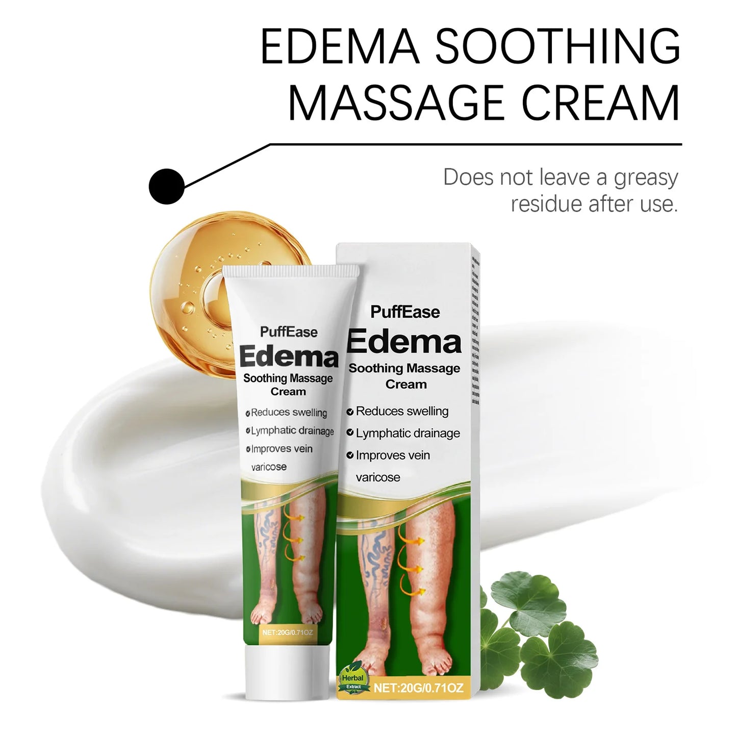 Varicose Vein & Leg Edema Relief Cream | Swelling & Circulation Leg Relief Cream Peaceful Pleasures Health and Wellness