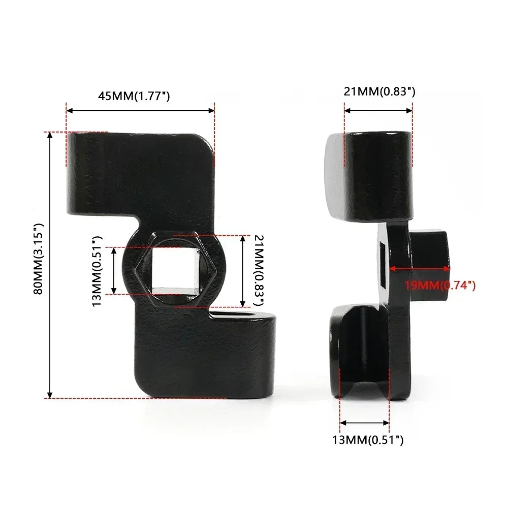 Wrench Expander for 1/2 Inch or 21mm Hex Drivers Universal Wrench Extender Adaptor Extension Tool Wrench Extender Adaptor Peaceful Pleasures Health and Wellness