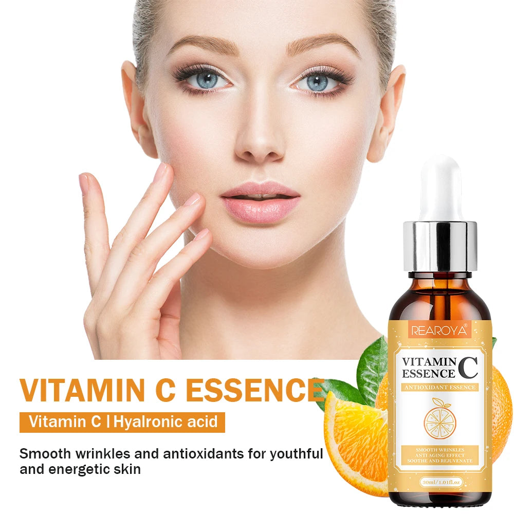 Vitamin C Facial Antioxidant Essence Moisturizing Nourish Repair Lifting Firming Smooth Wrinkles Anti-aging Facial Skin Care Peaceful Pleasures Health and Wellness